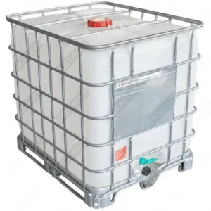 ziekte Zeeslak Ongeschikt IBC container WIT op metalen of kunststof pallet – gereinigd